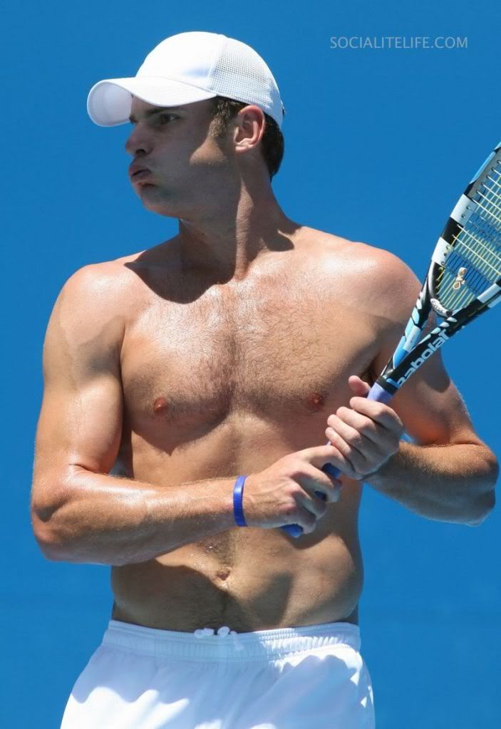 Male Celebrities Andy Roddick Shirtless Hot Moments