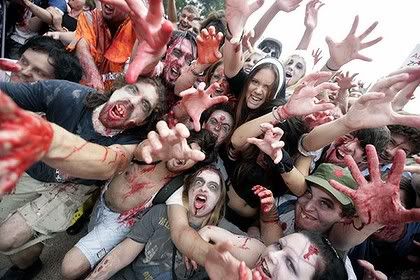 Australian protester zombies Australian protester zombies