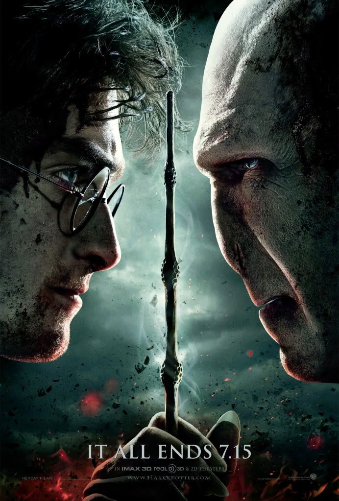 harry potter 7 poster it all ends here. The first poster for Harry