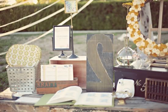 Vintage Picnic Wedding Reception