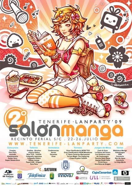Cartel Salón del Manga TLP2k9 por Eli Basanta