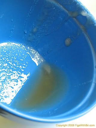 Syrupy sugar goop from condensation