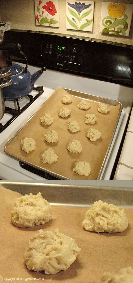 Italian Ricotta Cheese Easter Cookies ready for the oven