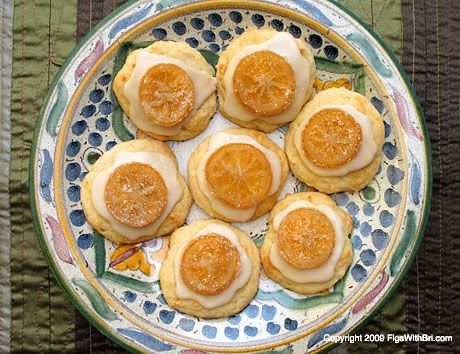 Traditional Italian Ricotta Cheese Easter Cookies decorated with Vanilla Glaze & Candied Lemon Slices