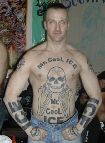some Mr cool ice, tattoo