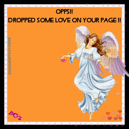 ANGEL DROPPING LOVE ON YOUR PAGE