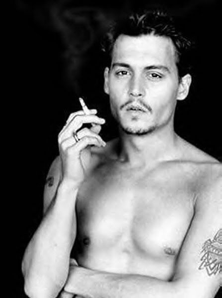 Johnny Depp (hot but no abs