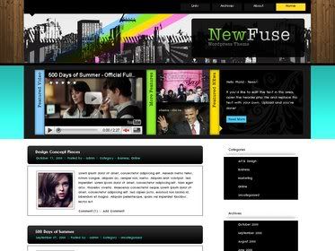 Free Blog Theme - Newfuse