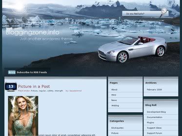 Glacier Car Wordpress Theme