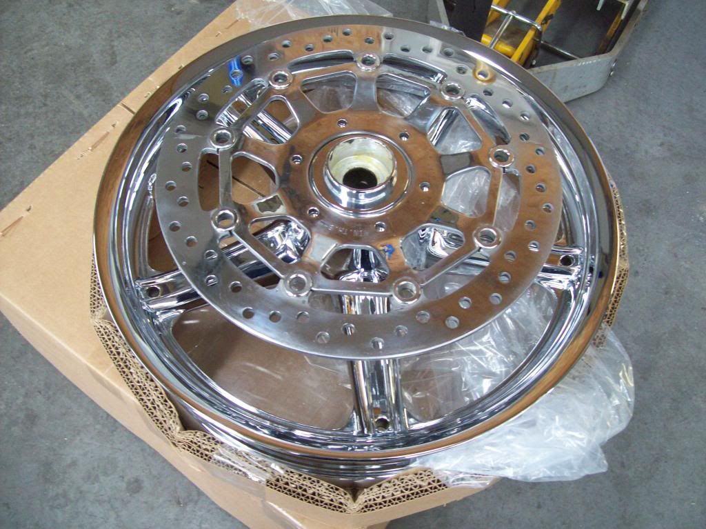 Chrome wheels for honda sabre