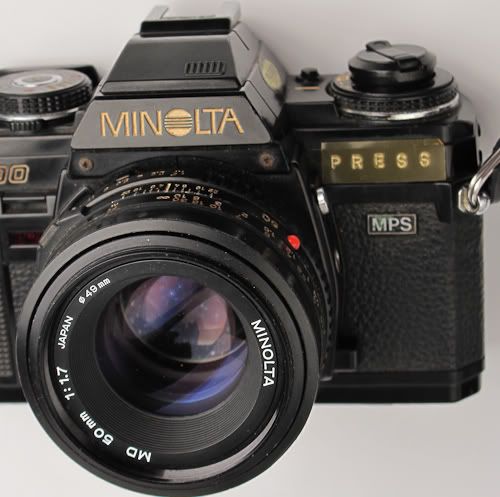 SLR Camera Old Camera SLR 80s - Minolta X-700