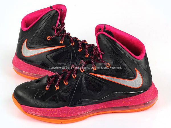 Nike LeBron 10 X XDR Floridian Away Black/Orange-Fireberry James 543645