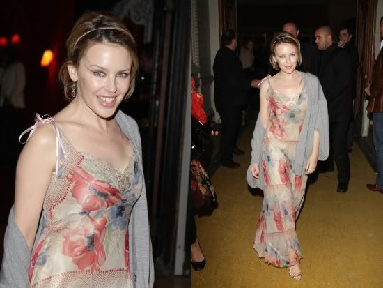 Kylie Minogue at Dita Von Teese birthday party