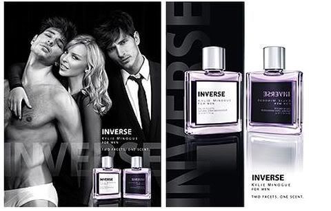 Inverse, Kylie Minogue for men fragrance promo pic