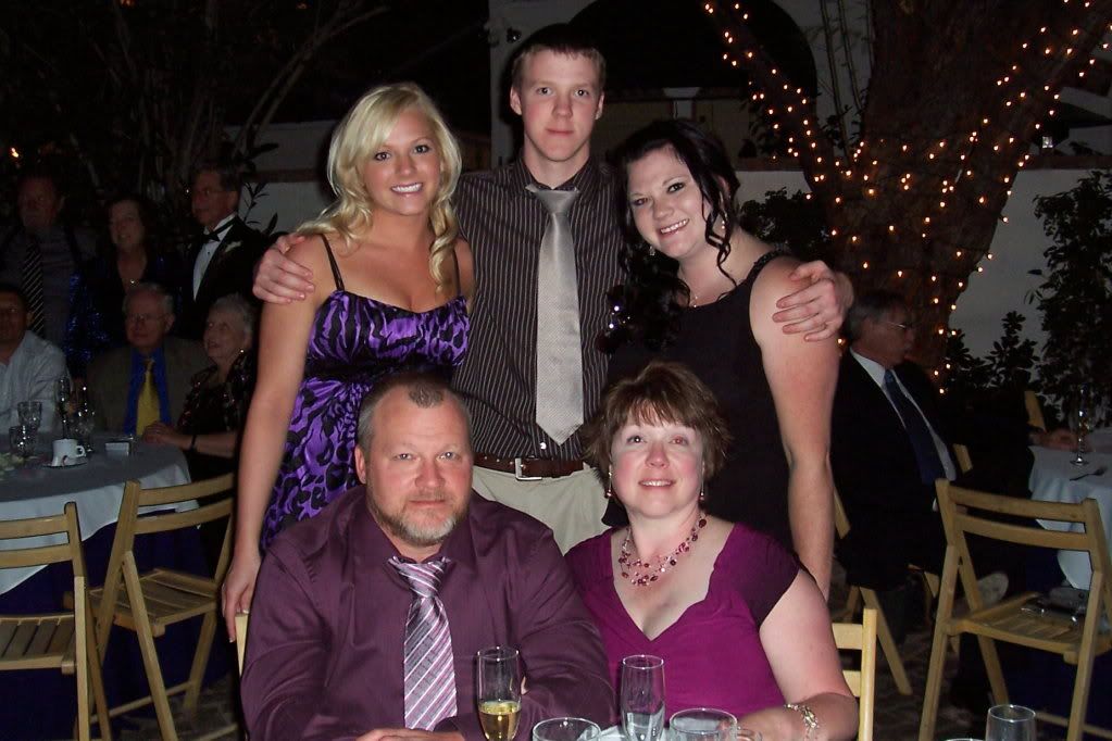 Rachel, Mike, Beckee, Bill &amp; Terry at Wedding Reception