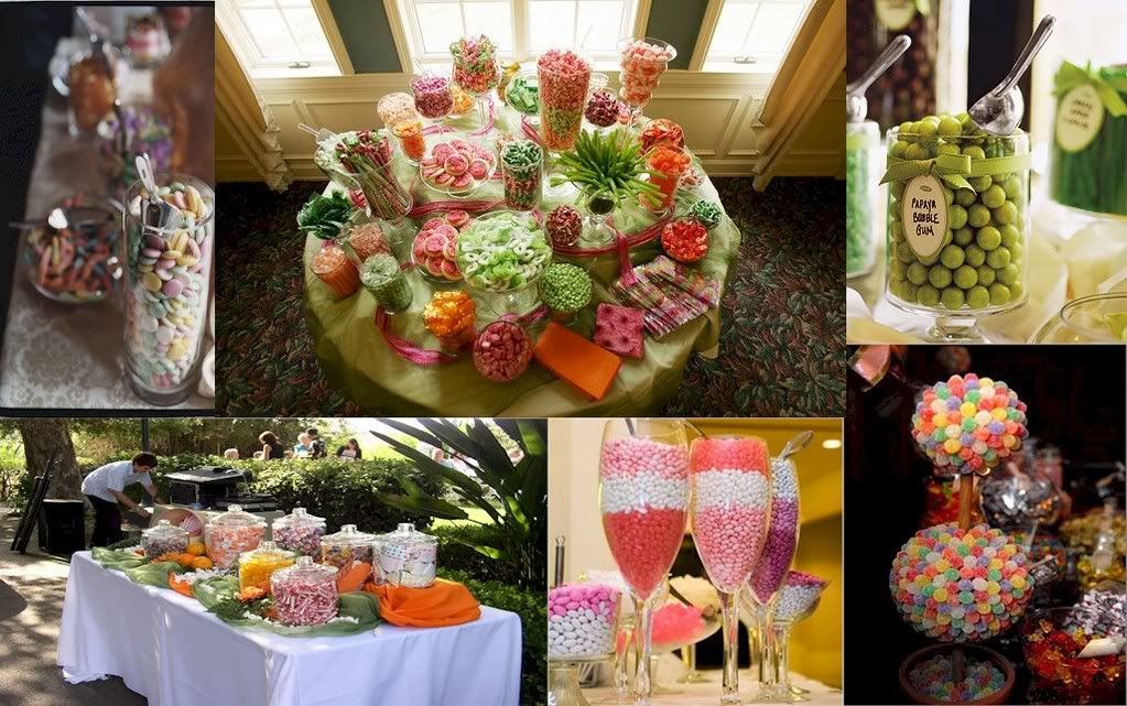 candy buffet containers. trend is the candy buffet