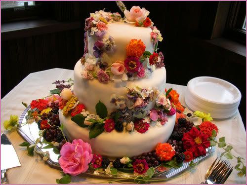 Edible Flowers As Wedding Cake Decorations
