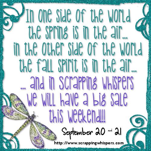 Scrapping Whispers Weekend Sale