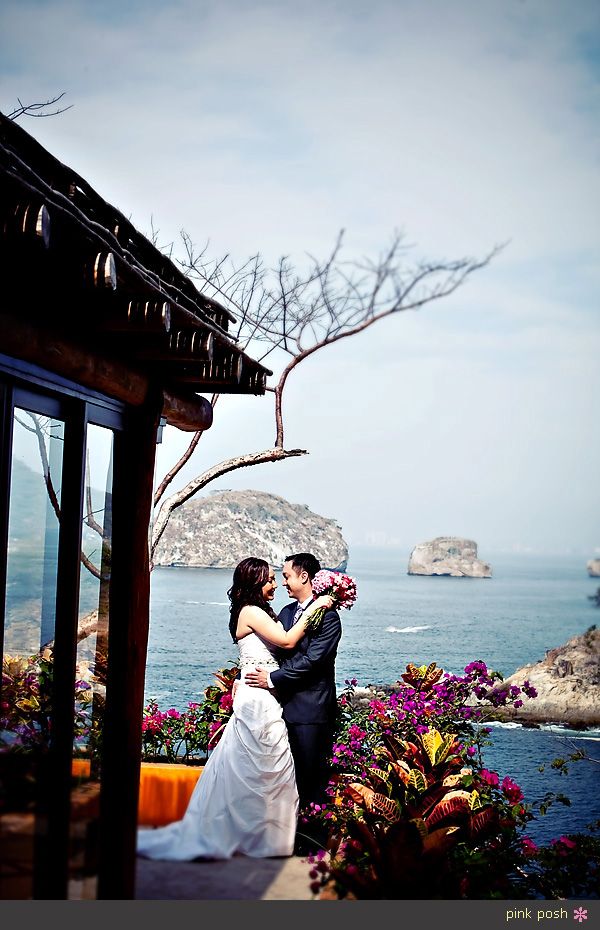 Puerto Vallarta Destination Wedding Dazzling Details Joe Simon Villas Mandarinas Pink Posh Photography