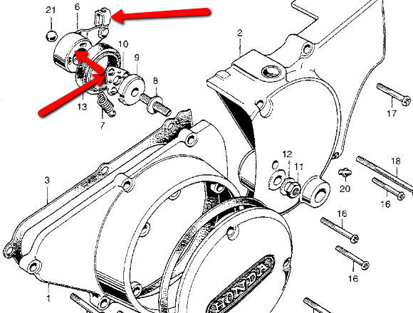 Replace clutch cable honda cb350 #5