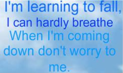 Learning to fall lyric Pictures, Images and Photos