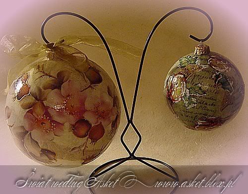 bombki decoupage