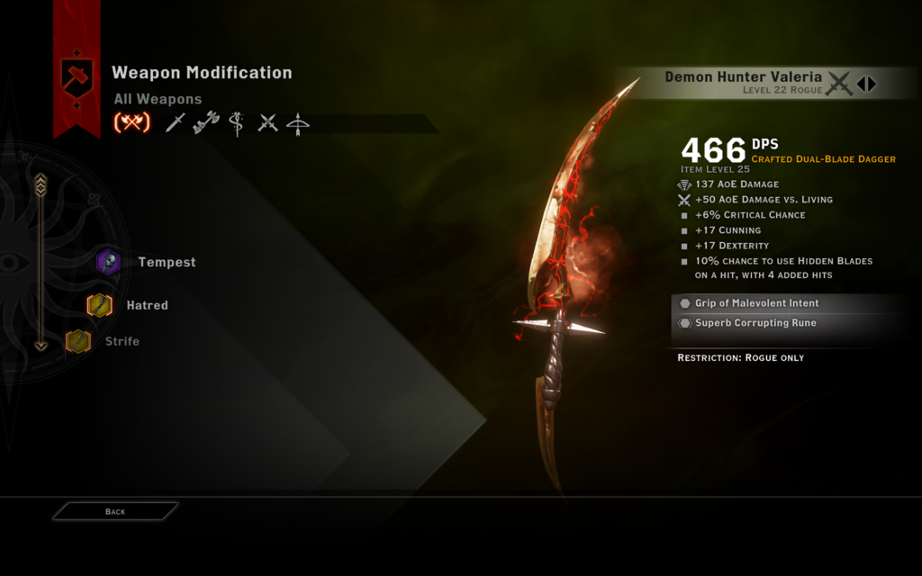 [No Spoilers][No Spoilers] IN DAI, how do I know if masterwork crafting