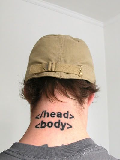 Geek Tattoo. Geek Tattoo. Superb! Hattip: Wil