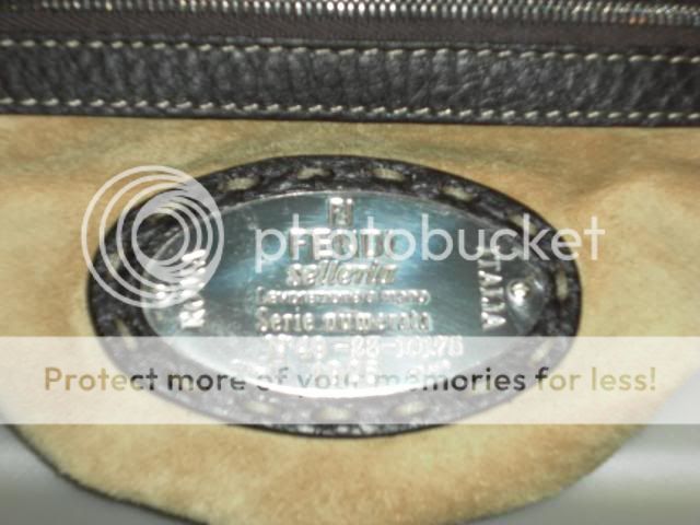 FENDI Selleria Roma Brown Pebble Leather Mini Satchel Handbag 8BR486 