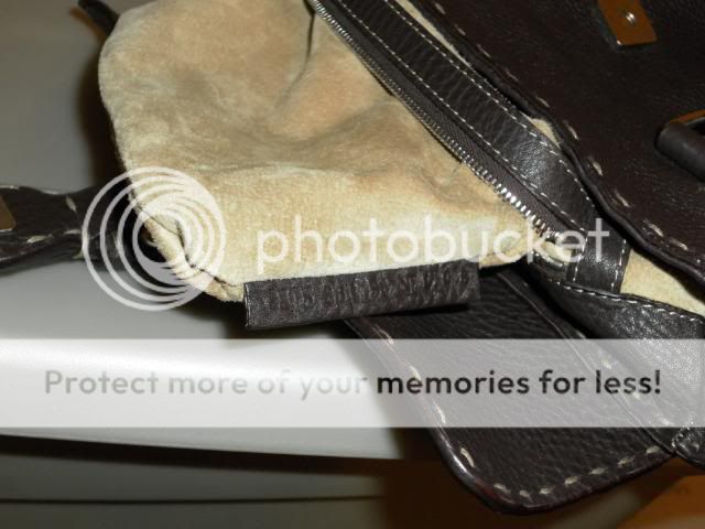 FENDI Selleria Roma Brown Pebble Leather Mini Satchel Handbag 8BR486 