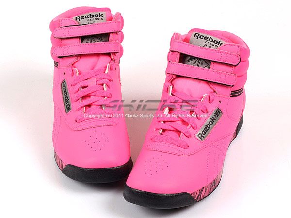 Reebok F/S HI Beat Neon Pink/Black/Silver Classic Women  